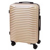 Vidutinis plastikinis lagaminas Gravitt PC11 V Šampano spalva (Beige gold)