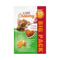 Catit - Creamy Premium Treat for Cats - Chicken with Lamb - 15x10g