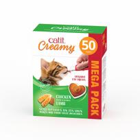 Catit - Creamy Premium Treat for Cats - Chicken with Lamb - Mega Pack (50x10g)