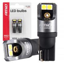 LED lemputės CANBUS PRO series T10 W5W 4x3030 SMD White 12/24V