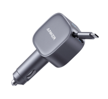 Anker Nano Car Charger (75W, USB-C Port, Built-In Retractable USB-C Cable)
