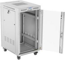 Lanberg | Rack cabinet 19" free-standing 22U/600x800 (flat pack) with glass door | FF01-6822-12SL | Grey FF01-6822-12SL | 5901969441123
