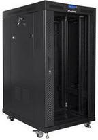 Lanberg | Rack cabinet 19" free-standing 22U/800x1000 (flat pack) with glass door | FF01-8022-12BL | Black FF01-8022-12BL | 5901969440287