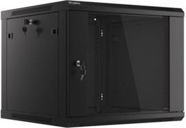 Lanberg | Rack cabinet 19" wall-mount 9U/600x600 (flat pack) V2 | WF01-6609-10B | Black WF01-6609-10B | 5901969403114