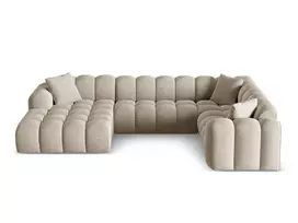 Panoramic Right Corner Sofa, "Treno", 4 Seats, 330x240x70 Made in Europe