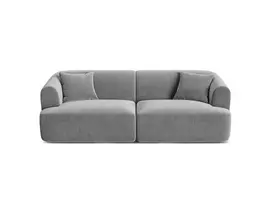 Velvet Modular Sofa, "Campi", 3 Seats, 220x90x70 Made in Europe