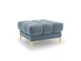 Velvet Pouf, "Bali", 1 Seat, 60x60x41 Made in Europe
