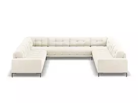 Velvet Panoramic Sofa, "Bali", 9 Seats, 327x256x75 Made in Europe