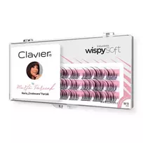 CLAVIER_„Wispy Soft“ blakstienų kuokšteliai, sukurti Martos „Zmalowana“ Parciak – natūralus „wispy“ efektas, lengvas apimties suteikimas, 10–13 mm