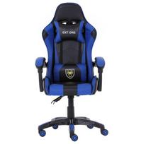 Žaidimų kėdė EXTREME EXT ONE Blue su reguliuojamu atlošu ir žaidimų ratukais