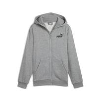 Laisvalaikio bliuzonas berniukams PUMA POWER Graphic Full-Zip Hoodie FL B Medium Grey - 68185503, pilkas