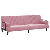 Sofa-lova su porankiais vidaXL, rožinė