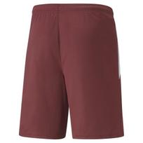 PUMA futbolo šortai vyrams PUMA teamLIGA Shorts Cordovan-Puma White - 70492409, rudi, XL