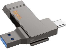 HOCO atmintis USB A + USB C UD15 64GB USB3.2