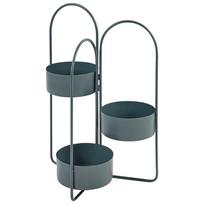 Beliani Gėlių stovas COLUTENA metalinis 56 cm tamsiai mėlynas