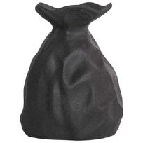 Beliani COONTAIL gėlių vaza Akmens masė 31 cm Juodas