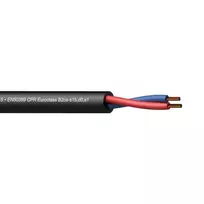 PROCAB CLS215-B2CA/3 – Garsiakalbio laidas – 2 x 1,5 mm2 – 16 AWG – EN50399 CPR Euroclass B2ca-s1b,d0,a1 300 m medinė ritė