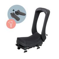 URBAN IKI Junior bagažinės sėdynė BLACK/BLACK SET rakto užraktas