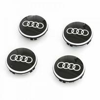 "Audi Dynamic" besisukantis centrinis stebulės dangtelis juodas originalus 4M8071006A