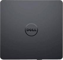 Dell External USB Slim DVD±RW drive with 24x CD and 8x DVD read/write speeds, compact design, and tray media load (RKR9T)