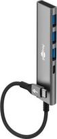 Goobay Slim 4-Port USB Hub, USB-C to USB-C/USB-A, 5Gbit/s | 76562 76562 | 4040849765629