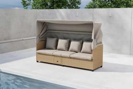 Venture Design Gultas Nopy 195x56x30 cm Smėlio spalvos Pintas