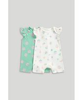 MOTHERCARE šliaužtinukas trumpomis rankovėmis 2 vnt., LK168 80