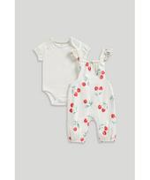 MOTHERCARE smėlinukas trumpomis rankovėmis ir kombinezonas, LL827 92