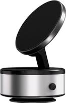 Electric vacuum suction car holder, MagSafe compatible, silver