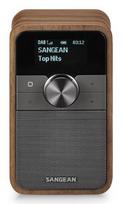 Sangean DDR-8 compact wooden DAB+ and FM radio with Bluetooth reception, Vintage Walnut Personal Digital