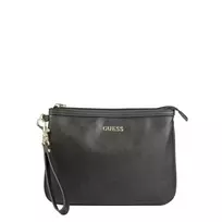 GUESS Vanille, Synthetic Leather, Textile Bag, Toiletry, Black, For Women, 25 x 19 x 2 cm