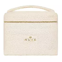 Nuxe Insti Vanity Zippered Pouch, White, GWP Textile