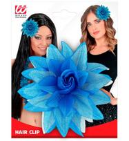 AZURE FLOWER HAIR CLIP