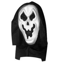 EVA "WHITE GHOST HOODED MASK WITH SEE-THROUGH NET EYES"