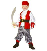 PIRATE (shirt with vest, pants, belt, shoe covers, bandana)