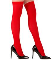 RED THIGH HIGHS 70 DEN