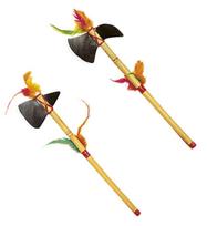 Set of "2 NATIVE INDIAN WEAPONS" 2 styles ass. - 37 cm
