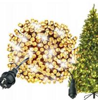 500LED lauko girlianda, šiltai balta flash