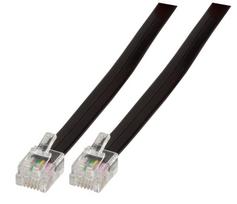 EFB-Elektronik Modularkabel schwarz, 2 x RJ12 (6/6) Stecker, 1:1, 1,0 m Hersteller: EFB Elektronik (K2404SW.1)