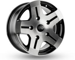 Ratlankis 16 5 130.0 45 89.1 7.0 ELITE WHEELS EJ06-ROCKY (MAX LOAD: 1050 kg) CONIC BLACK POLISHED ELITE COATING