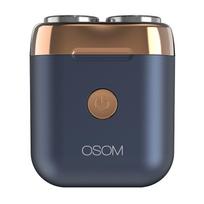 Mini plaukų skutimo mašinėlė-barzdaskutė OSOM Dual Blade Rotary Shaver OSOM02970, mėlynos spalvos
