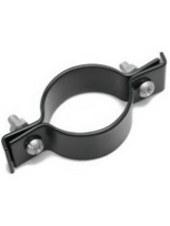 Apkaba apvaliam stulpui, ø48 mm, TIESI, plieninė, ZN+RAL7016 (antracitas)