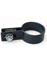 Apkaba apvaliam stulpui, ø38 mm, GALINĖ, plieninė, ZN+RAL7016 (antracitas)