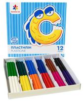 Plastilinas GAMMA'UA, 12 sp. po 12 g, su peiliuku