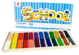 Plastilinas GAMMA'UA, 24 sp. po 12 g, su peiliuku