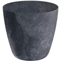 Vazonas Mate Betono Efektas 14cm Antracito Spalvos