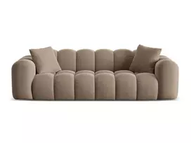 Velvet Sofa, "Treno", 4 Seats, 240x94x70 Made in Europe