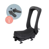 Vaikiška dviračio kėdutė Urban Iki Junior, galinė, iki 35 kg, juoda (Bincho Black)