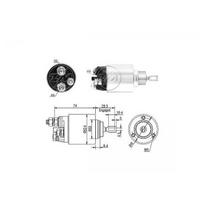 Starterio solenoido jungiklis ERA ZM6381