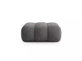 Velvet Pouf, "Koge", 1 Seat, 95x95x40 Made in Europe